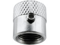 4 Nitrogen N2 black & chrome "striated" antitheft valve caps