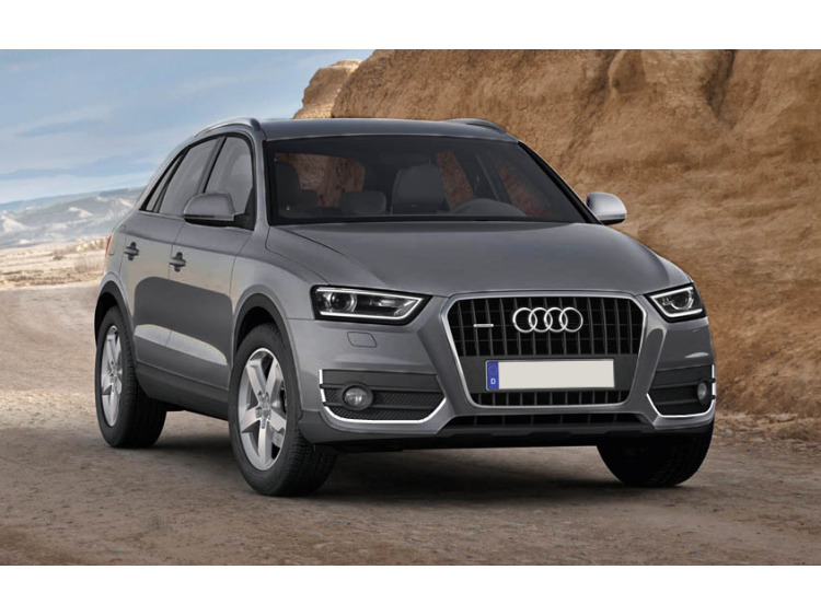 Chrome moulding trim for fog lights contours Audi Q3