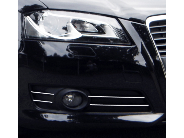 Fog lights chrome trim Audi A3 série 2 phase 2 0812  Audi A3 Série 2 Phase 2 Sportback 081