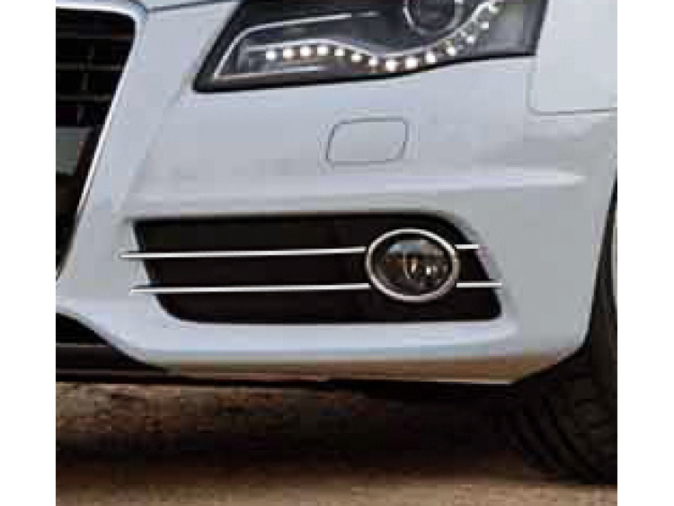 Fog lights chrome trim Audi A4 s&eacute;rie 3 07-11 & Audi A4 s&eacute;rie 3 avant 08-11