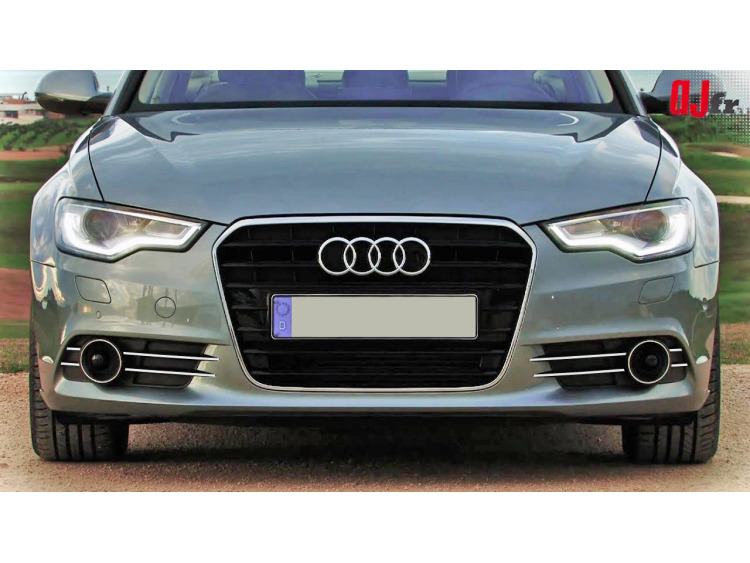 Fog lights chrome trim Audi A6 S&eacute;rie 4 Avant 10-15 & Audi A6 S&eacute;rie 4 Berline 10-15