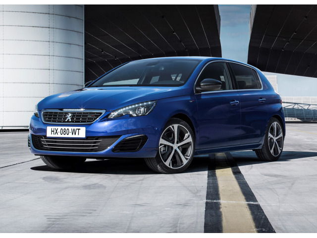 Lower radiator grill chrome trim Peugeot 308 II 1321  Peugeot 308 II SW 1421