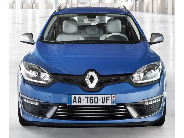 Lower radiator grill chrome trim Renault M&eacute;gane III estate 09-12