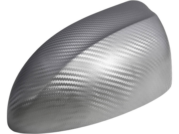 Luxyline 3D carbon fiber vinyl wrap sticker 70cm silver gray