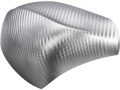 Luxyline 3D carbon fiber vinyl wrap sticker 70cm silver gray