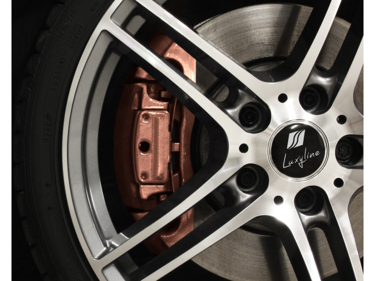 Painting kit for brake calipers metallic copper
