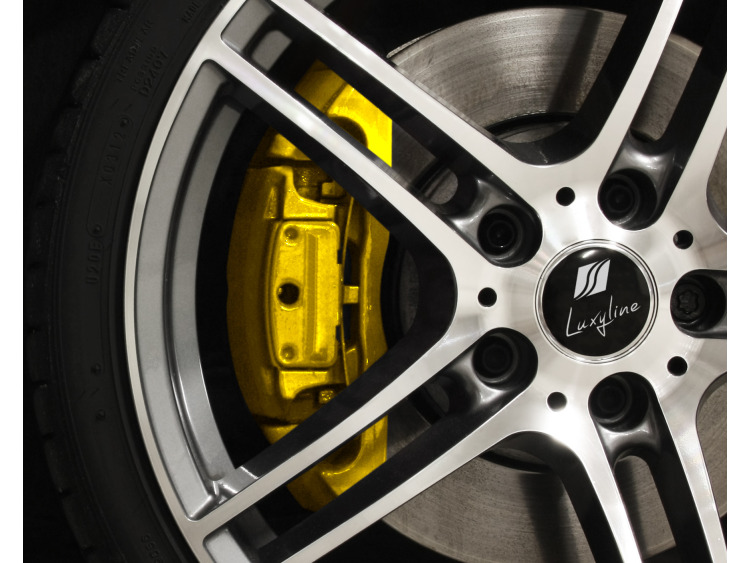Painting kit for brake calipers yellow