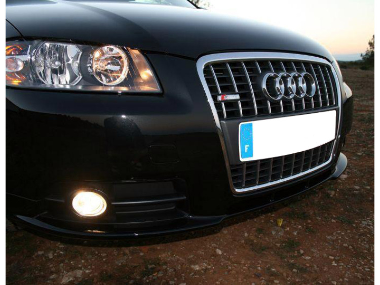 Radiator grill chrome trim compatible with Audi A3 s&eacute;rie 2 03-08 Audi A3 S&eacute;rie 2 Sportback 04-08 Audi S3 06-26 Audi S3 sportback 06-26 v2