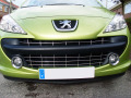 Radiator grill chrome trim compatible with Peugeot 207 06-12 Peugeot 207 CC 07-15 Peugeot 207 SW 07-