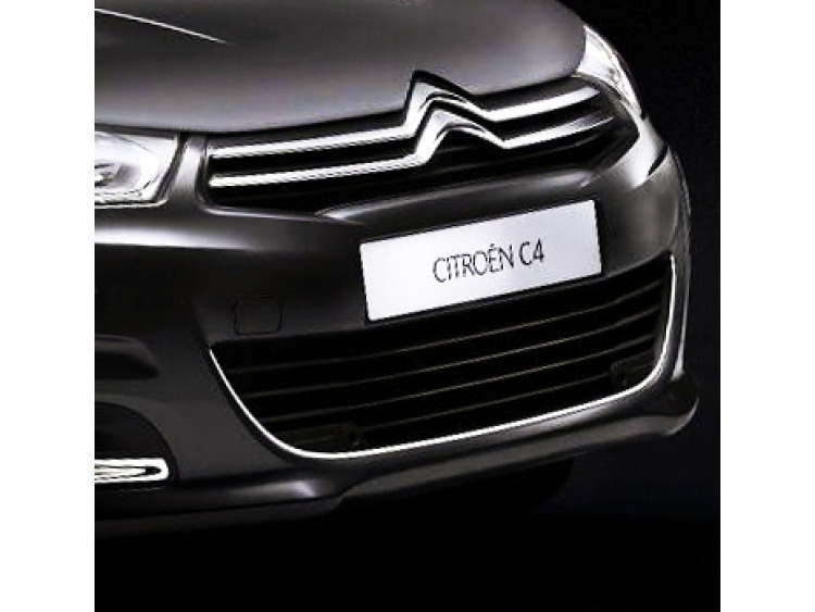 Radiator grill contours chrome trim Citro&euml;n C4 11-26