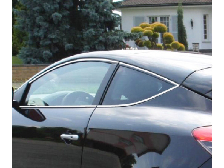 Side windows chrome trim Renault M&eacute;gane III coup&eacute; 08-12 M&eacute;gane III phase 2 coup&eacute; 12-13 M&eacute;gane III ph