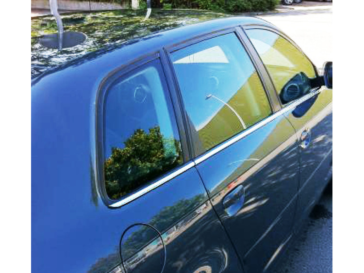 Side windows lower chrome trim Audi A3 s&eacute;rie 1 96-00 Audi A3 S&eacute;rie 1 Phase 2 00-03 Audi A3 s&eacute;rie 2 03-08 Audi A3 s&eacute;rie 2 phase 2 08-12 Audi A3 S&eacute;rie 2 Phase 2 Sportback 08-1 Audi A3 S&eacute;rie 2 Sportback 
