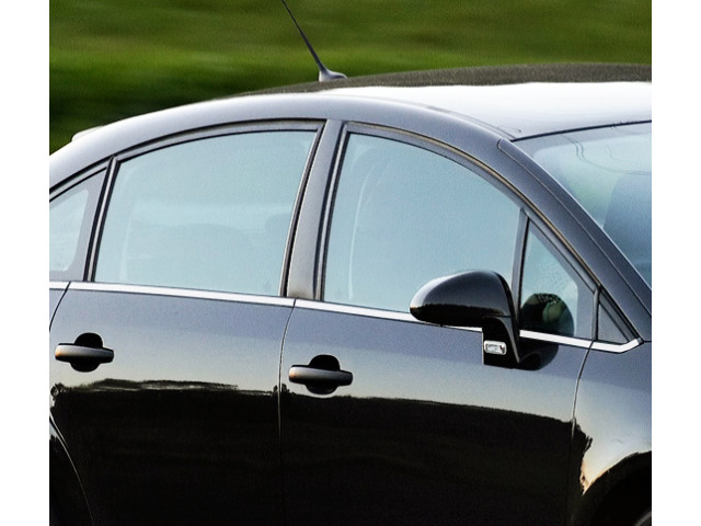 Side windows chrome trim