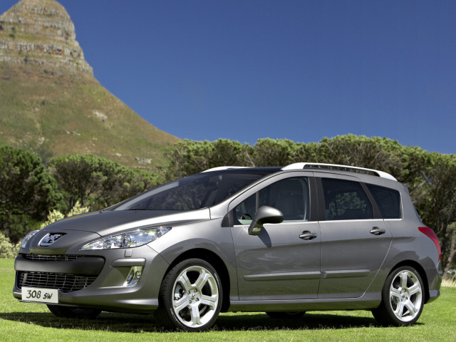 Side windows lower chrome trim Peugeot 308 SW 0814