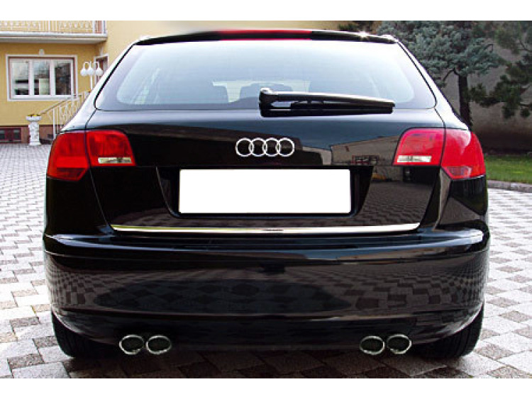 Trunk chrome trim Audi A3 S&eacute;rie 2 Phase 2 Sportback 08-1/S&eacute;rie 2 Sportback 04-08 S3 06-26/sportback 