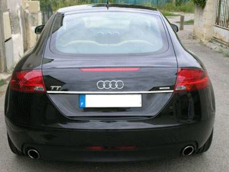 Trunk chrome trim Audi TT S&eacute;rie 2 06-14 Audi TT RS Audi TTS