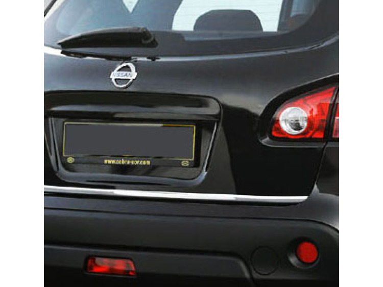 Trunk chrome trim Nissan Qashqai +2 08-10 Nissan Qashqai +2 phase 2 10-14 Nissan Qashqai +2 phase 3 Nissan Qashqai 07-10 Nissan Qashqai phase 2 10-14 Nissan Qashqai phase 3