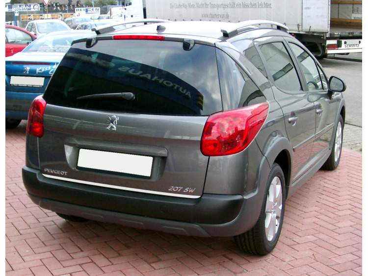 Trunk chrome trim Peugeot 206 SW Peugeot 207 9||307||3|SW 01-05