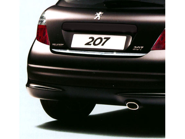 Trunk chrome trim Peugeot 207 06-12 Peugeot 207 CC 07-15 Peugeot 207 SW 07-13