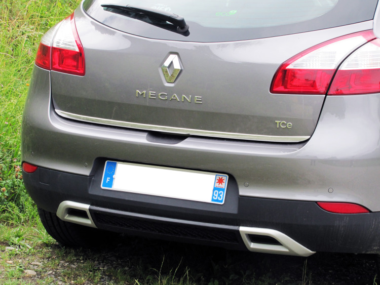 Trunk chrome trim Renault M&eacute;gane III 08-12 Renault M&eacute;gane III phase 2 12-13 Renault M&eacute;gane III phase