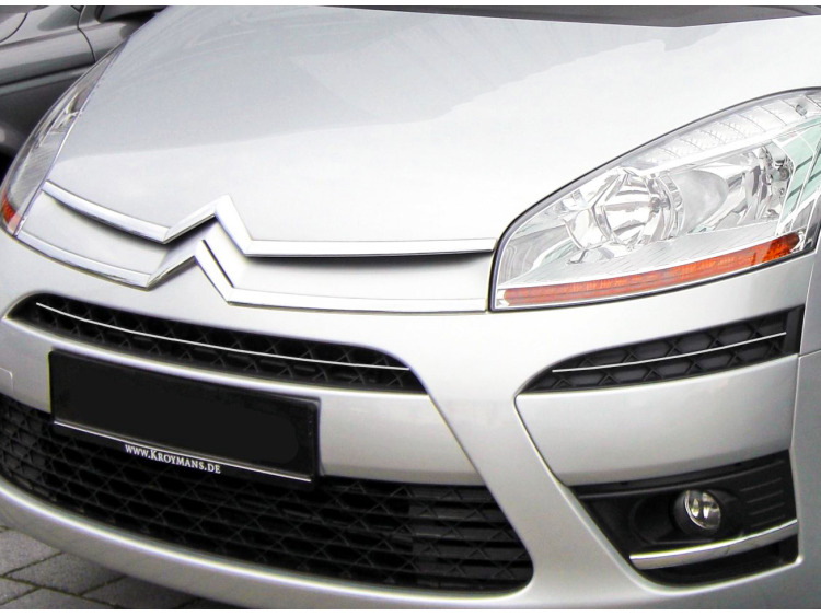 Upper radiator grill chrome trim Citro&euml;n C4 Picasso (07-12)