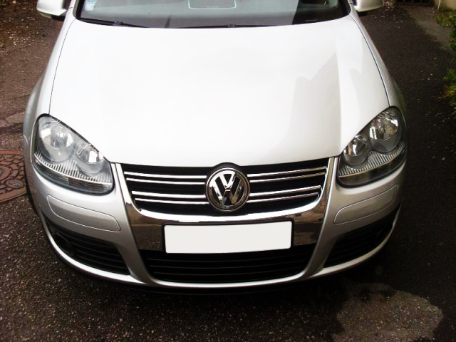 Upper radiator grill chrome trim VW Golf 5 GT TDI