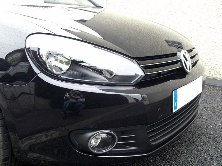 Upper radiator grill chrome trim VW Golf 6 & VW Golf 6 cabriolet