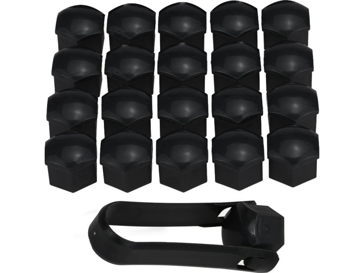 Wheel bolt caps 19mm black